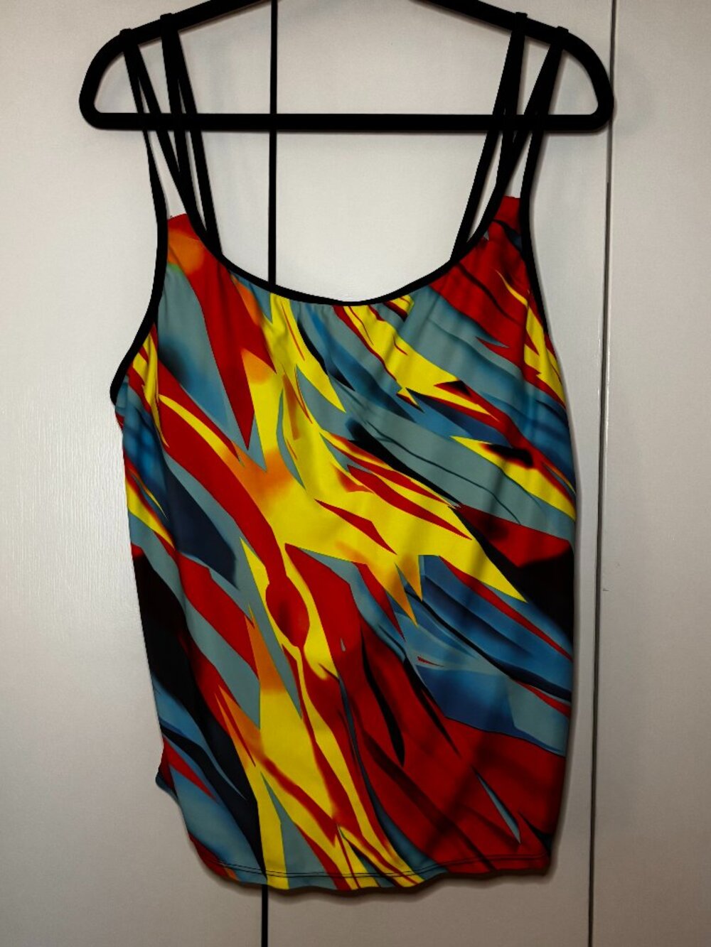 Watercolor Stripe Tankini Top – XXX‑Large